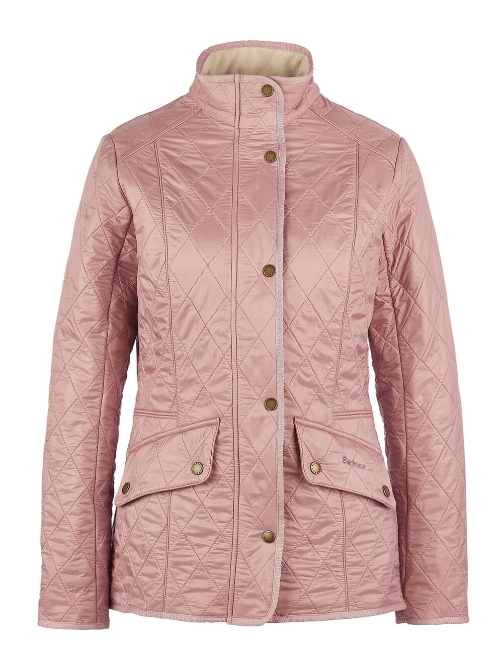 NEW, BARBOUR Women's CAVALRY POLARQUILT - GARDENIA in Pink Sz 6 #SJ2670